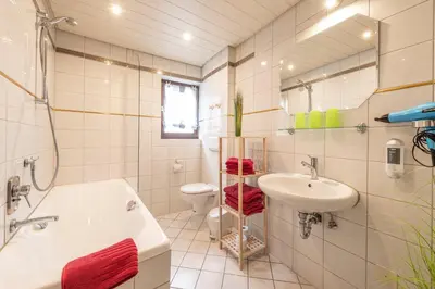 Ein Badezimmer in der Unterkunft Zweck's Ferienwohnung