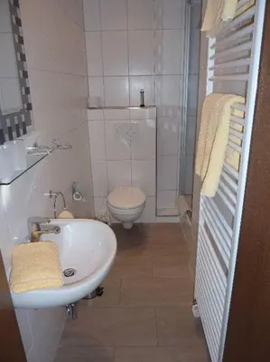 Ein Badezimmer in der Unterkunft Zweck's Ferienwohnung