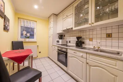 Küche/Küchenzeile in der Unterkunft Zweck's Ferienwohnung