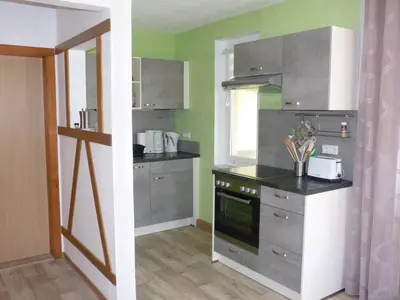 Küche/Küchenzeile in der Unterkunft Haus Am Friedrichsbach