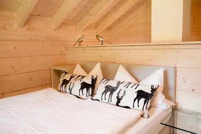 Ein Bett oder Betten in einem Zimmer der Unterkunft Jagdhaus zur Bischofsmühle