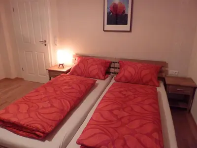 Ein Bett oder Betten in einem Zimmer der Unterkunft Ferienwohnung Schindler