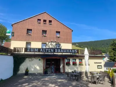 Ein allgemeiner Bergblick oder ein Berglick von des Hotels aus
