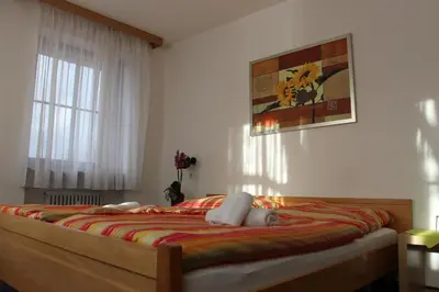 Ein Bett oder Betten in einem Zimmer der Unterkunft Gasthof Gruner Baum