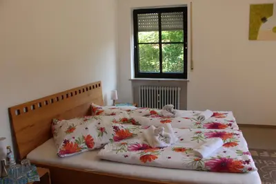 Ein Bett oder Betten in einem Zimmer der Unterkunft Gasthof Gruner Baum