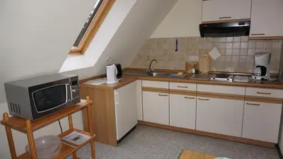 Küche/Küchenzeile in der Unterkunft Landhaus Wölfel