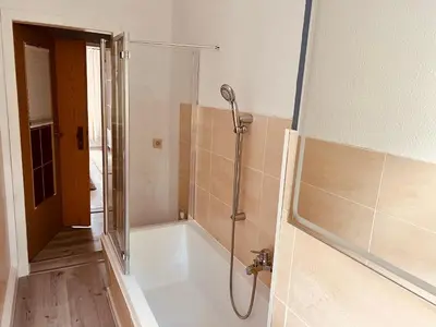 Ein Badezimmer in der Unterkunft Fewo Bergblick