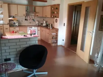 Küche/Küchenzeile in der Unterkunft Ferienwohnung Dörfler