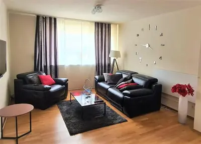 Ein Sitzbereich in der Unterkunft Apartment Hof-Bayern