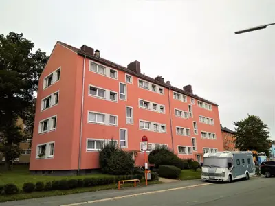 Das Gebäude in dem sich die Ferienwohnung befindet