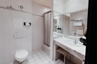 Ein Badezimmer in der Unterkunft Sonnenhotel Hoher Hahn