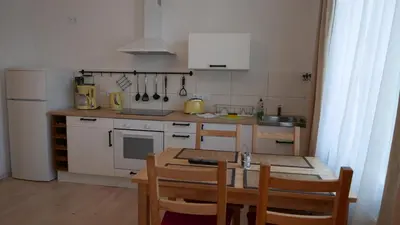 Küche/Küchenzeile in der Unterkunft Reusa Apartments