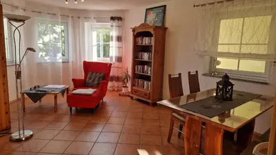 Ein Sitzbereich in der Unterkunft 