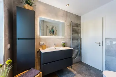 Ein Badezimmer in der Unterkunft Ferienwohnung Holl
