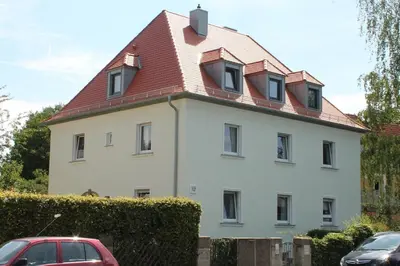 Das Gebäude in dem sich die Ferienwohnung befindet