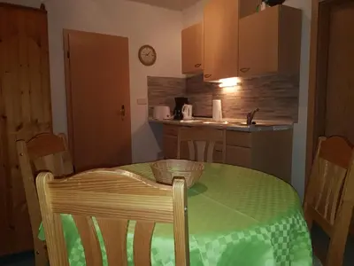 Küche/Küchenzeile in der Unterkunft Ferienwohnungen Fam. Lippert