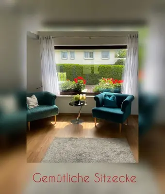 Ein Sitzbereich in der Unterkunft Ferienhaus Nadine 2023 komplett saniert