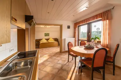 Ein Bett oder Betten in einem Zimmer der Unterkunft Ferienwohnung Haus Hanni
