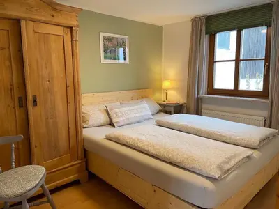 Ein Bett oder Betten in einem Zimmer der Unterkunft Ferienhof Wolfrum