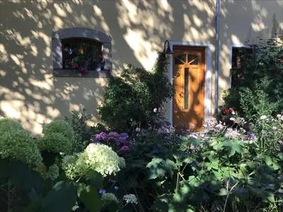 Ein Garten an der Unterkunft Ferienhof Wolfrum