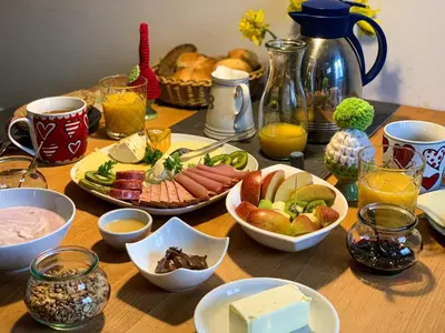 Essen in der Ferienwohnung oder in der Nähe