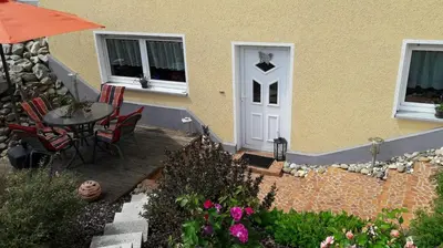 Ein Garten an der Unterkunft Ferienwohnung Rockmann