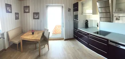 Küche/Küchenzeile in der Unterkunft Haus Bergzauber