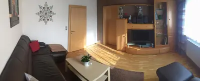 Ein Sitzbereich in der Unterkunft Haus Bergzauber