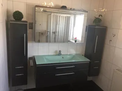 Ein Badezimmer in der Unterkunft Haus Bergzauber