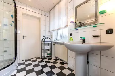 Ein Badezimmer in der Unterkunft Ferienwohnung Mathilde