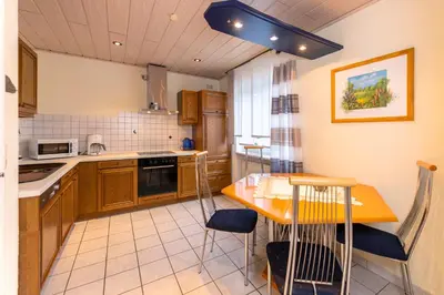 Küche/Küchenzeile in der Unterkunft Ferienwohnung Mathilde