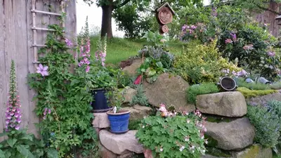 Ein Garten an der Unterkunft Ferienhaus Hornauer
