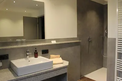 Ein Badezimmer in der Unterkunft Landhotel Kastanienhof