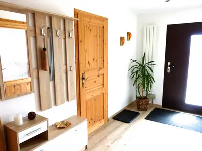 Ein Bett oder Betten in einem Zimmer der Unterkunft Ferienwohnung Paul Schwarzenberg