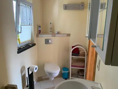 Ein Badezimmer in der Unterkunft Ferienhaus Fröhlich