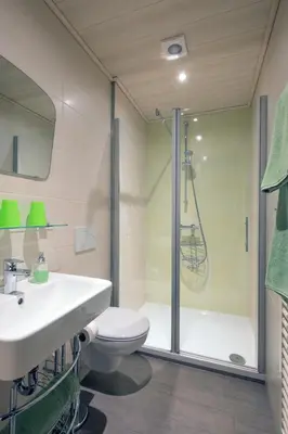 Ein Badezimmer in der Unterkunft Schelterhof