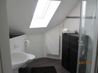 Ein Badezimmer in der Unterkunft Ferien- bzw. Zeitwohnen Burglengenfeld