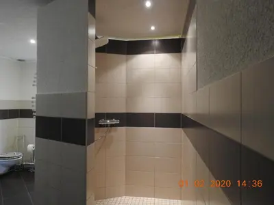 Ein Badezimmer in der Unterkunft Landidyll