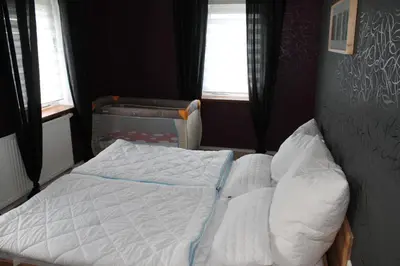 Ein Bett oder Betten in einem Zimmer der Unterkunft Landidyll