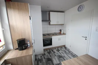 Küche/Küchenzeile in der Unterkunft Ferienwohnung Pedall