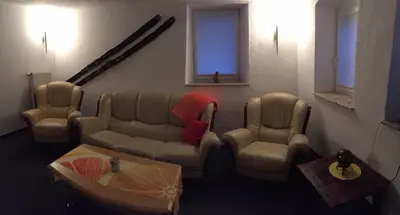 Ein Sitzbereich in der Unterkunft Springer-Apartment-1215
