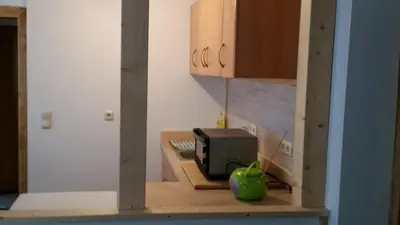 Küche/Küchenzeile in der Unterkunft Springer-Apartment-1215