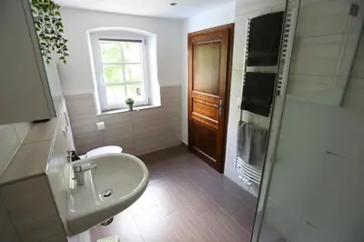 Ein Badezimmer in der Unterkunft Altes -Haus