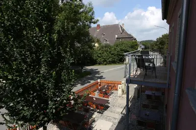 Das Gebäude in dem sich die Ferienwohnung befindet