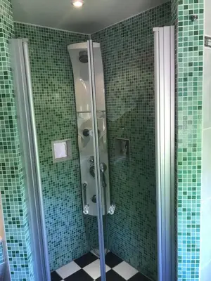 Ein Badezimmer in der Unterkunft Wieko Ferienwohnungen