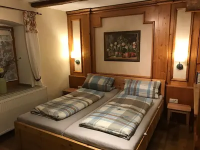 Ein Bett oder Betten in einem Zimmer der Unterkunft Gestüt Tiefenhof