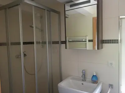 Ein Badezimmer in der Unterkunft Ferienwohnung am Aschberg