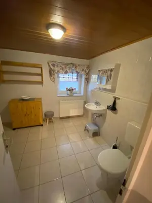 Ein Badezimmer in der Unterkunft Ferienhaus Freitag - Ferienwohnungen mit Sauna & Frühstück