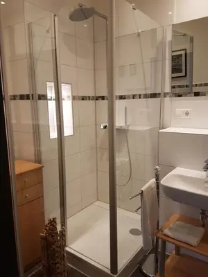 Ein Badezimmer in der Unterkunft Ferienwohnungen zur Post - 102