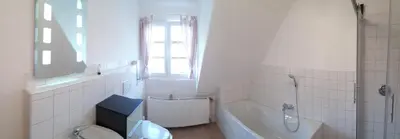 Ein Badezimmer in der Unterkunft Ferienwohnungen Wastl Fränkische Schweiz